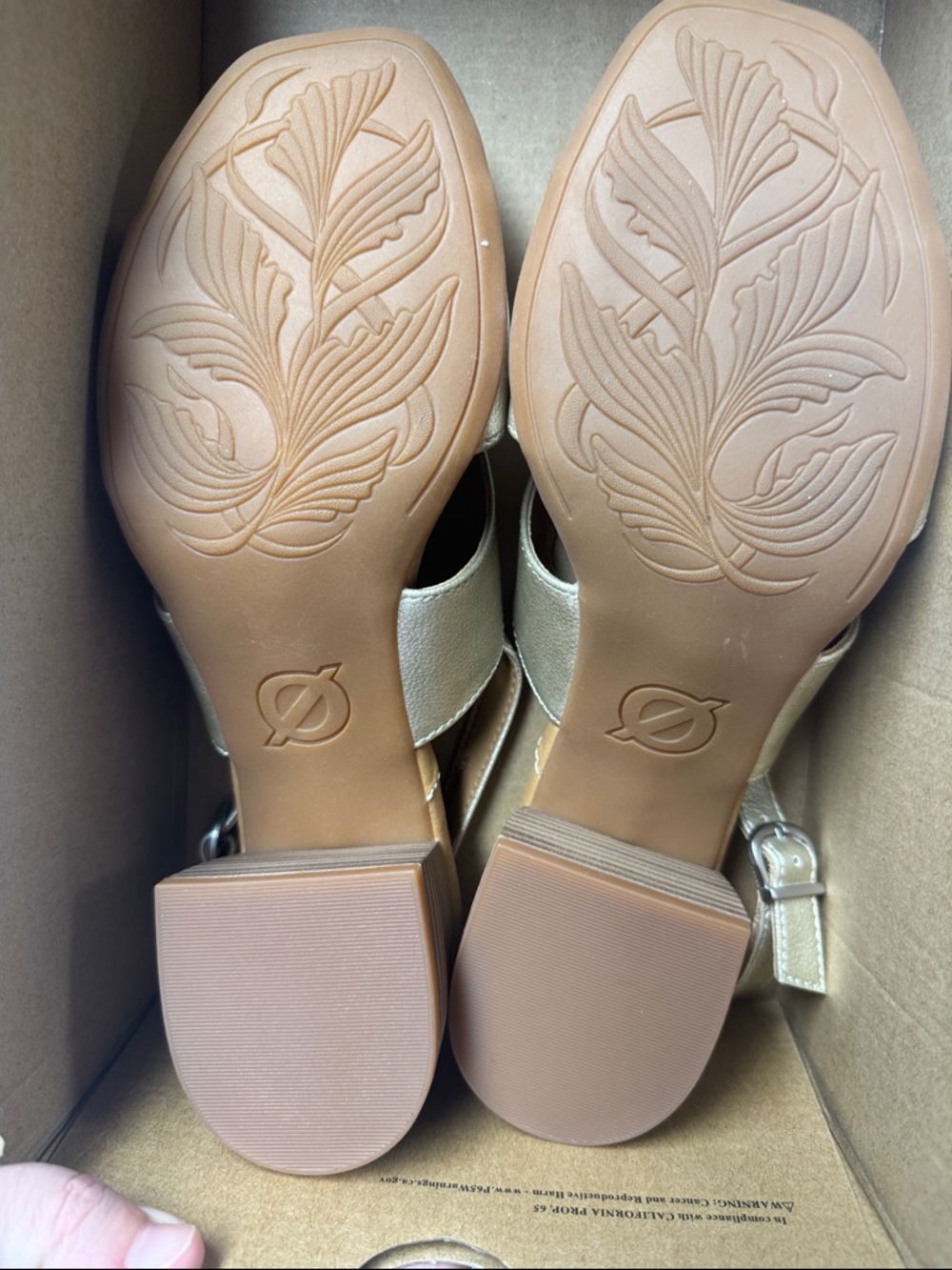 b.o.c. Silver Floral Slingback Sandals - Picture 3 of 4